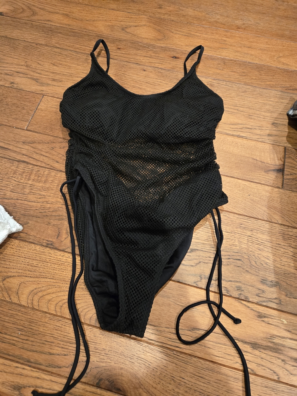 Cupshe Black Mesh One-Piece Swimsuit